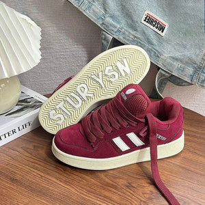 UrbanStep – Trendy & bequem – Bordeauxrote Sneaker