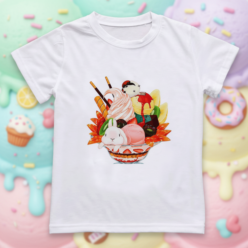 Boys & Girls Summer Tee – Komfortabel og legende – Børnet-shirt med sjovt print