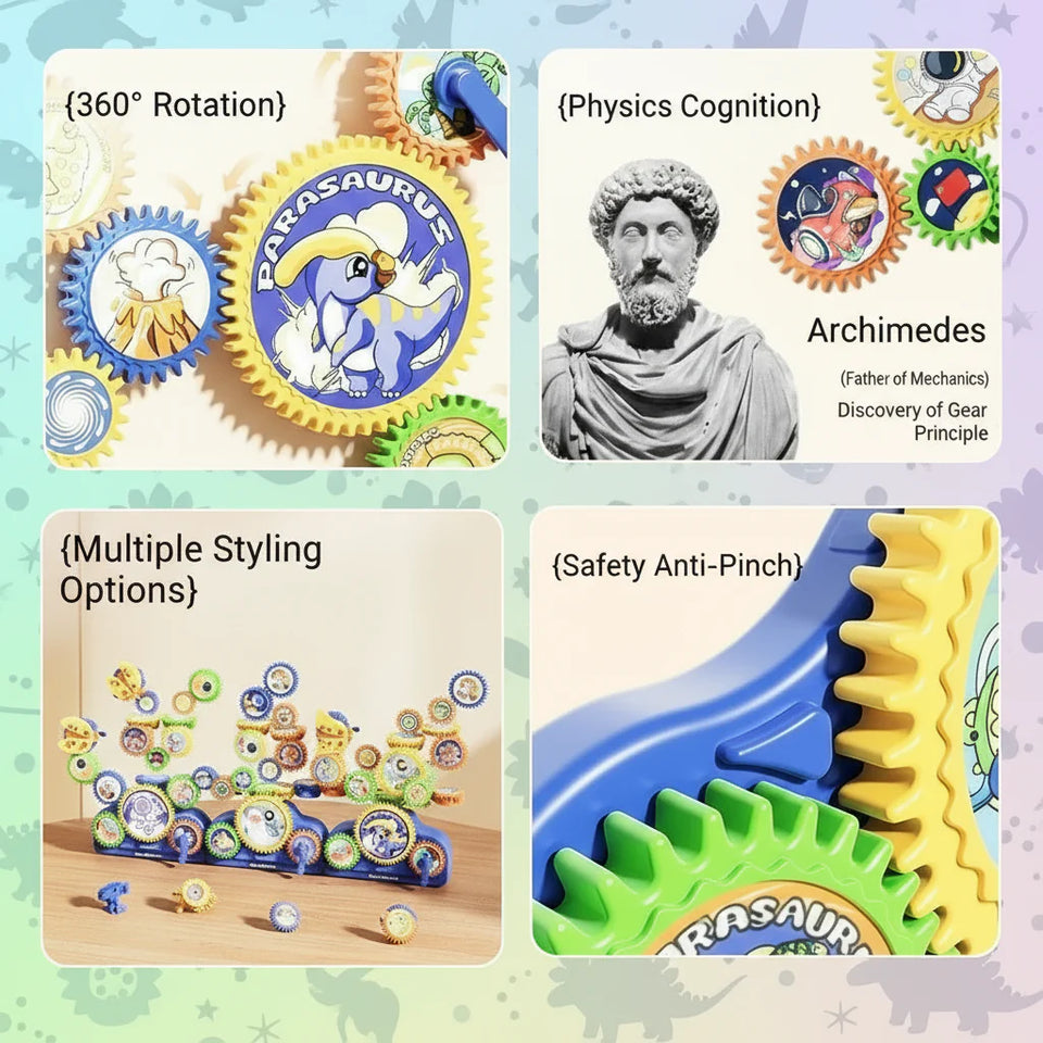 SmartGears – Lernen & Spaß - 3D-Elektrogetriebe-Spielset