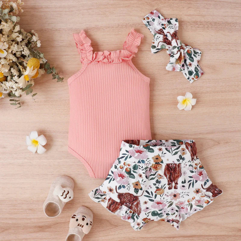 Baby Girl Summer Outfit – Süß & luftig – Baby-Kleidungsset