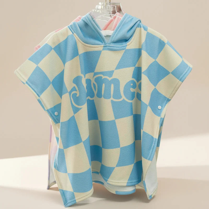 Personalized Hooded Towel – Weich & Einzigartig – Personalisiertes Kinder-Bademantel