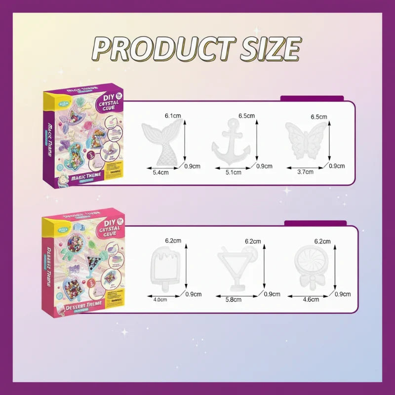 DIY Crystal Keychain Kit – Kreativt & legesygt – Nøglerings-håndværkssæt