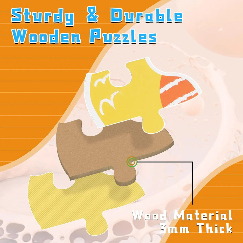 Woods™ - Feinmotorik und Kreativität - 6-in-1-Puzzle