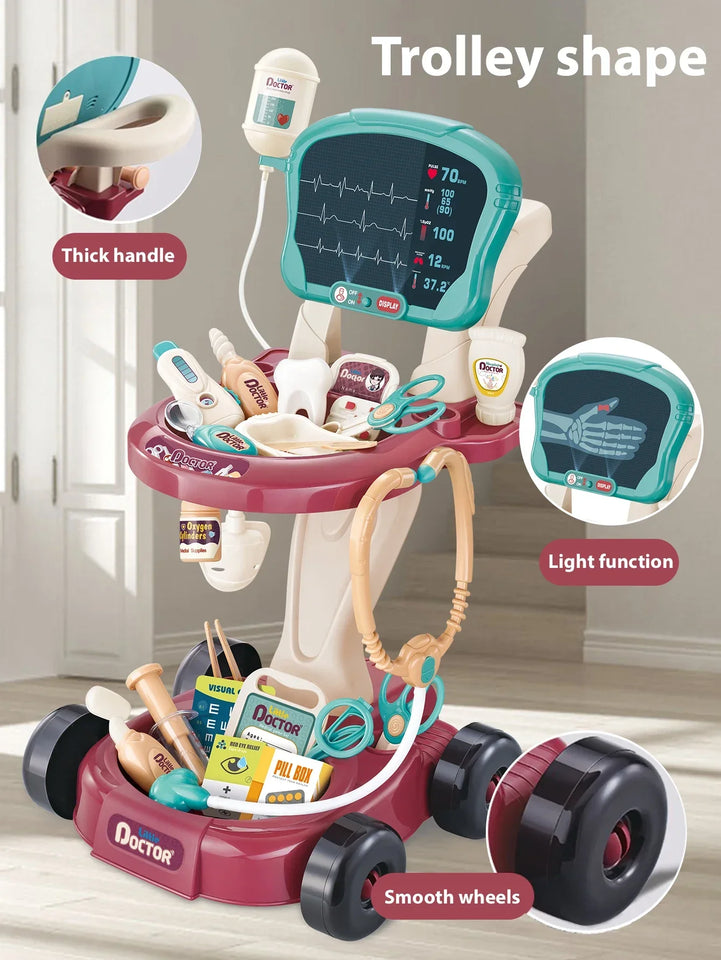 Mini Medic - Omhyggelig og smart - Legetøjssæt med lægevogn