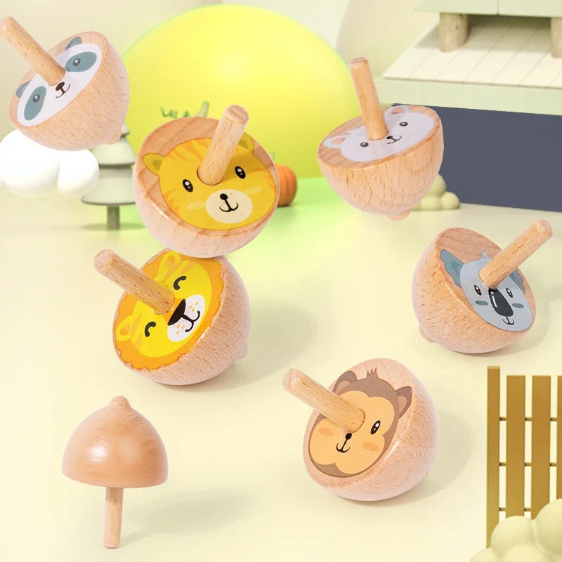 ColorSpin – Holz & Spielzeug – Holz-Fidget-Kreisel