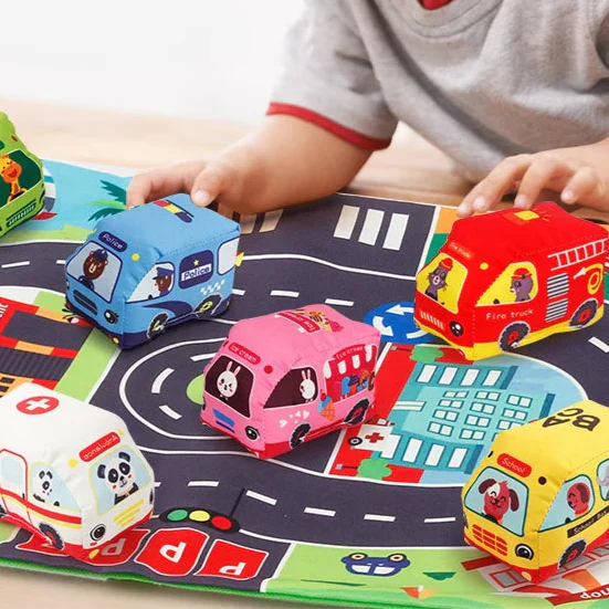 Car play mat™ - Cartoon-Abenteuer - Auto-Spielmatte