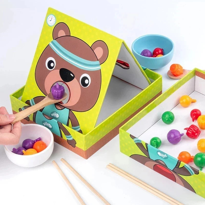Educational Play House™ – Finmotorik og farvegenkendelse - Montessori madspil
