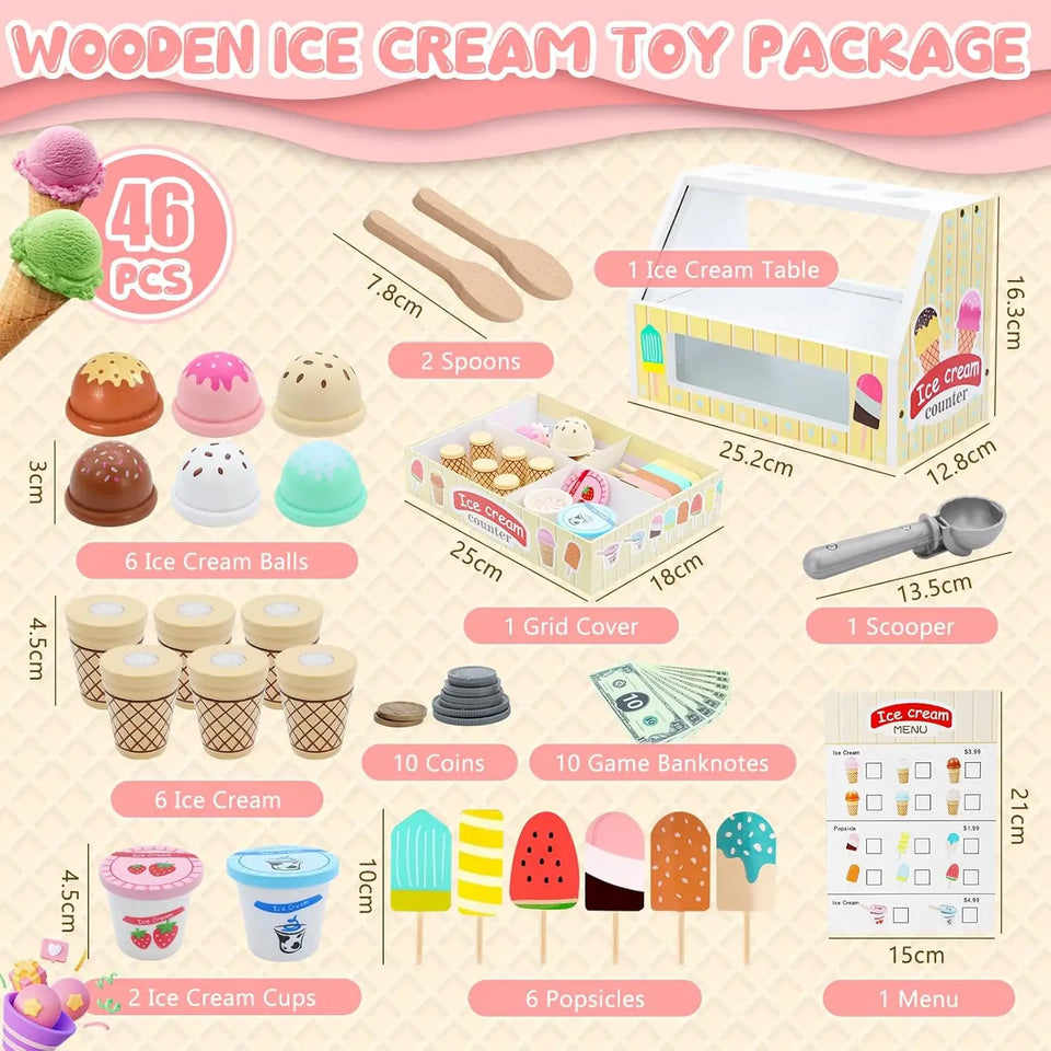 Ice Cream Playset™ - Kreativ og lærerig - legesæt med is