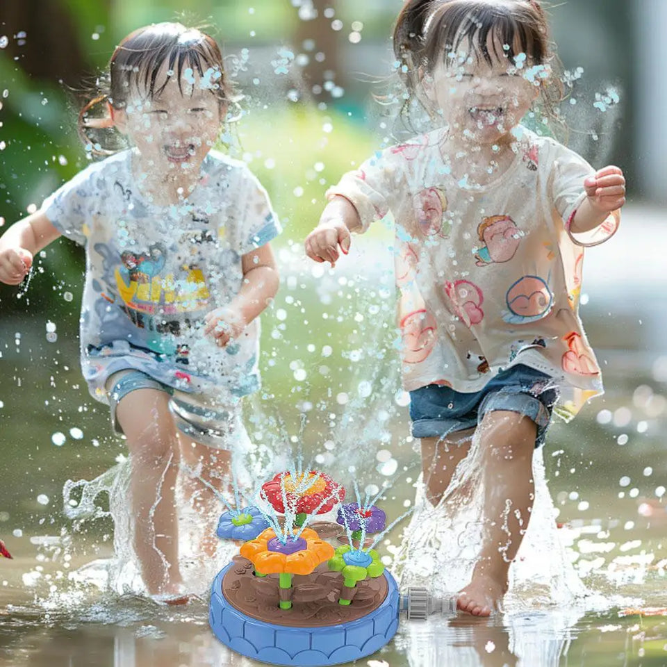 Aqua Bloom - Drehen & Spritzen – Wasserspielzeug Blumensprinkler