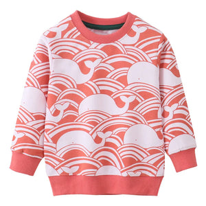 Mini Fashion™ - Herbstkleidung - Pullover mit Walfischmuster