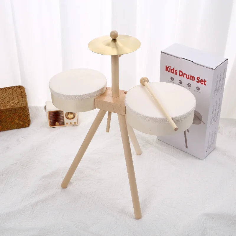 Kids Wooden Drum Toy – Musik & Kreativität – Trommel-Spielset