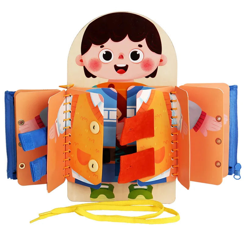 ClothesBook™ - Selbstständiges Spielen - Anzieh-Puzzle-Buch