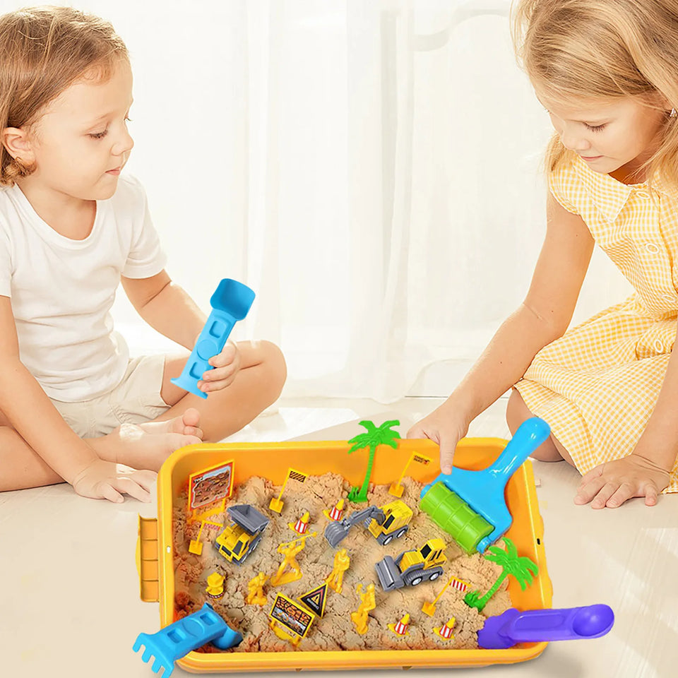 Sand Works – Aushub und Konstruktion – Kinetisches Sandspielset