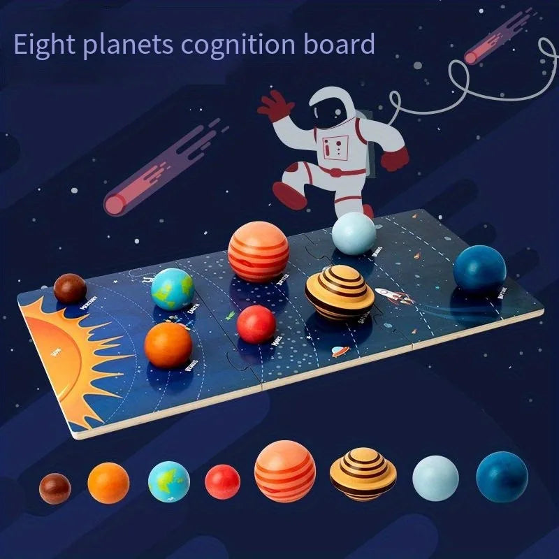 Wooden Solar System – Lærerigt & opdagelsesrigt – Planet-legesæt