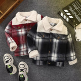 Mini Fashion™ - Warm & Stylisch - Kinderjacke Kariert