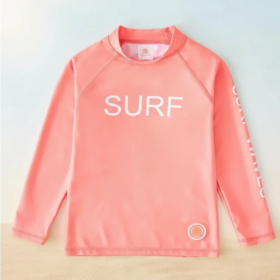 SunShield – Beskyttende og fleksibel – Surf-shirt til børn med lange ærmer og UPF 50+