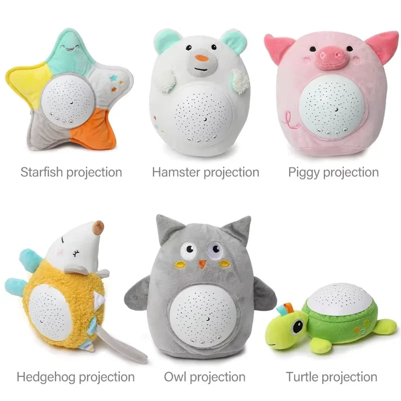 StarPlush – Weich & beruhigend – Kuscheltier mit Nachtlichtprojektor