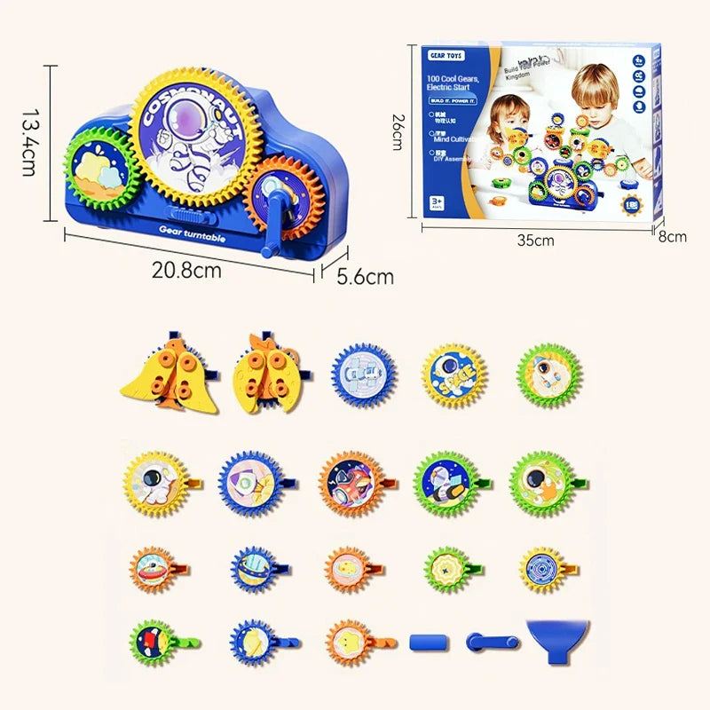 SmartGears – Lernen & Spaß - 3D-Elektrogetriebe-Spielset