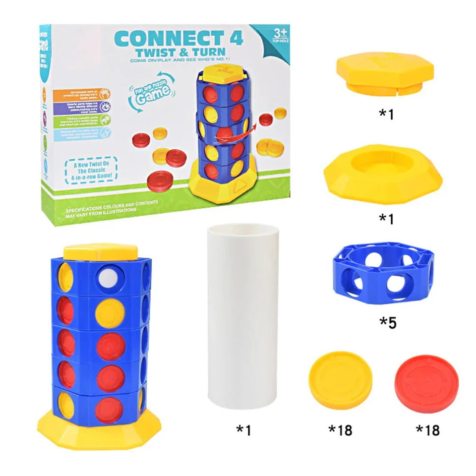 3D Connect 4™ - 3D Twist - fire på stribe
