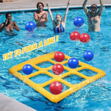 Pool Tic Tac Toe – Farverigt og sjovt - legesæt til pool fire på stribe