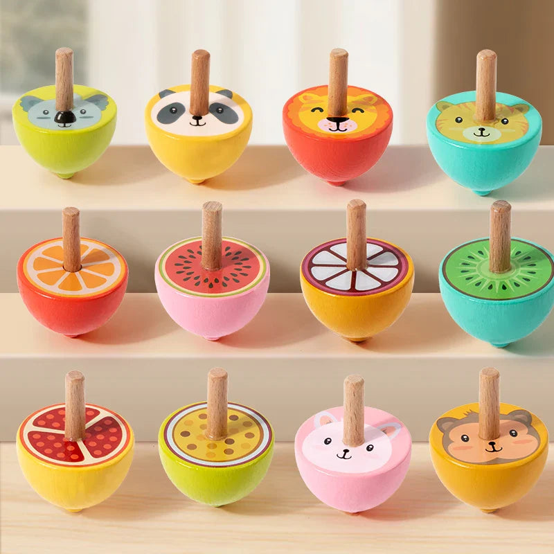 ColorSpin – Holz & Spielzeug – Holz-Fidget-Kreisel