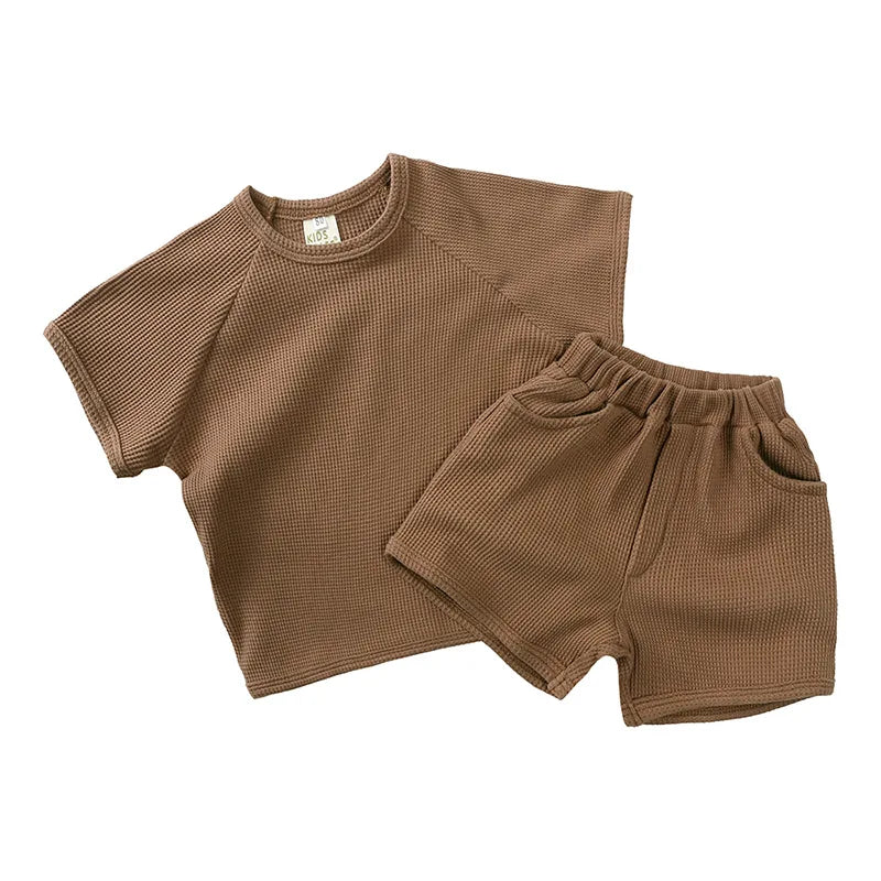 Mini Fashion™ - Kleidungsset aus Rippstoff für den Sommer