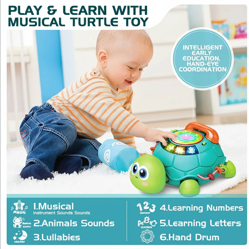 SmartTurtle – Interaktiv & musikalisch - Schildkrötenspielzeug mit Liedern