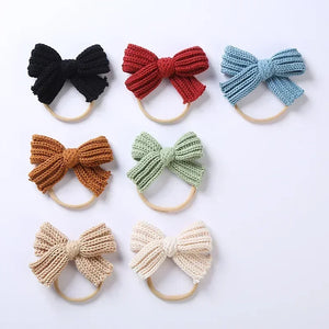 Mini Fashion™ - Süße Schleife - Gestricktes Haarband