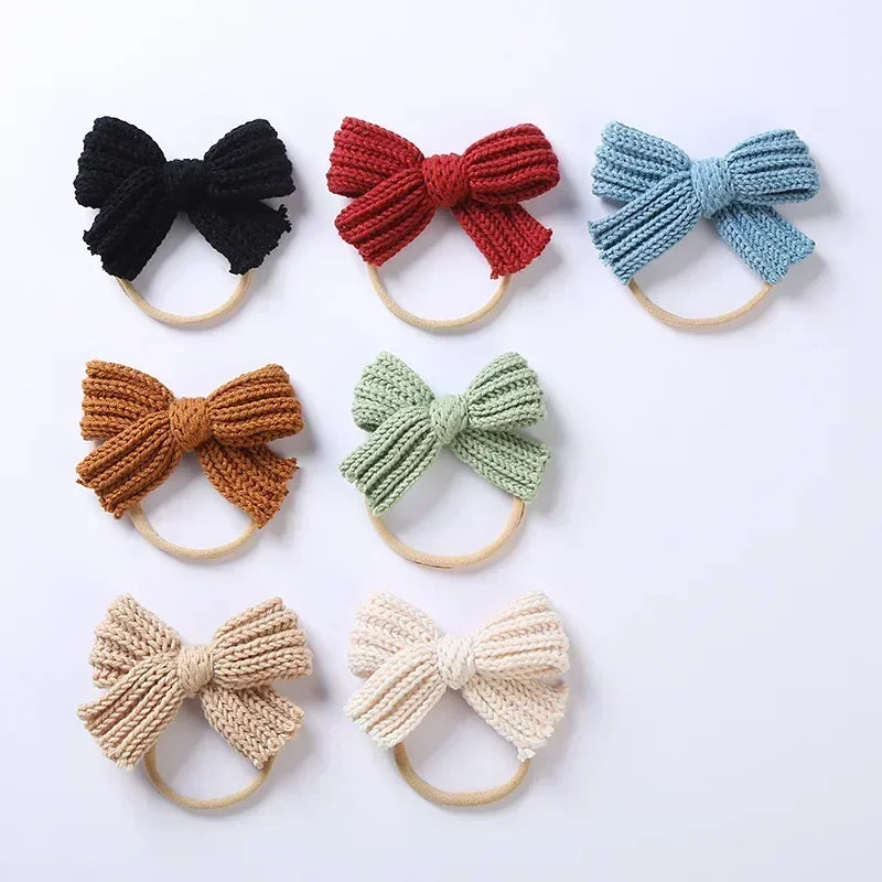 Mini Fashion™ - Süße Schleife - Gestricktes Haarband