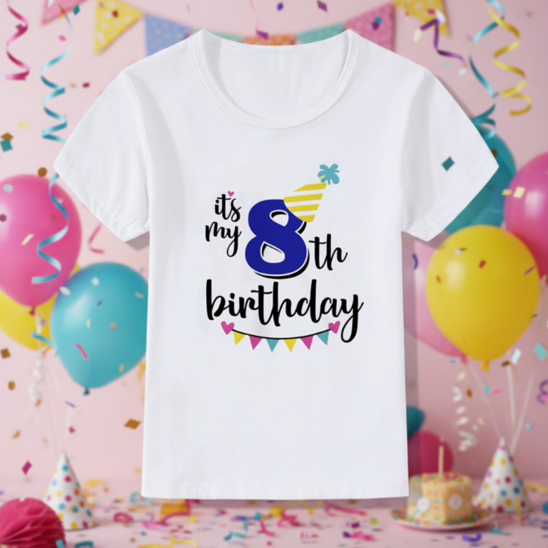 Birthday Graphic Tee – Sødt & let – Børnet-shirt til fødselsdag