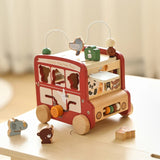 BusyRide – Lehrreich & vielseitig – Montessori-Aktivitätenbus aus Holz