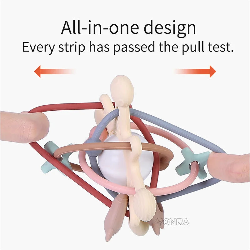 Sensory Rattle Ball™ – Sjov med bløde greb – Baby-silikone-bidsel-legetøj