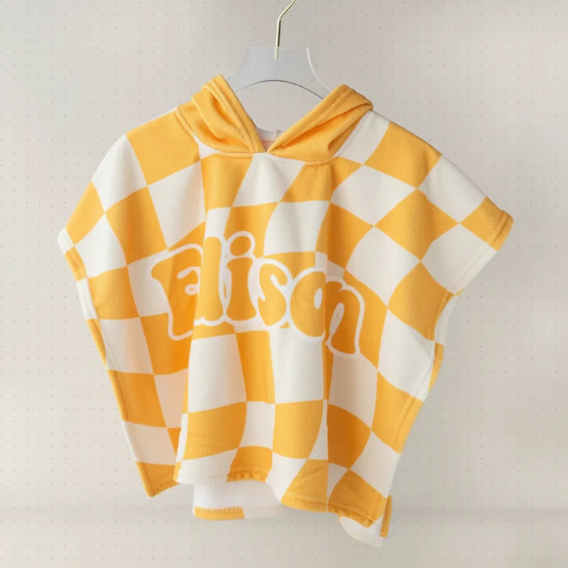 Personalized Hooded Towel – Weich & Einzigartig – Personalisiertes Kinder-Bademantel