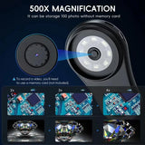 Pocket Microscope 500X - Klein & Leistungsstark - Handlupe