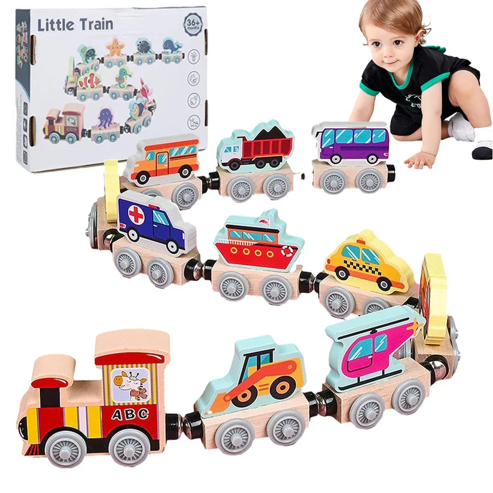 Tiny Express™ – Farvelægning og formning - Toglegetøj af træ