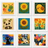 ThreadArt – Handgefertigt & farbenfroh – Tier-Stickset