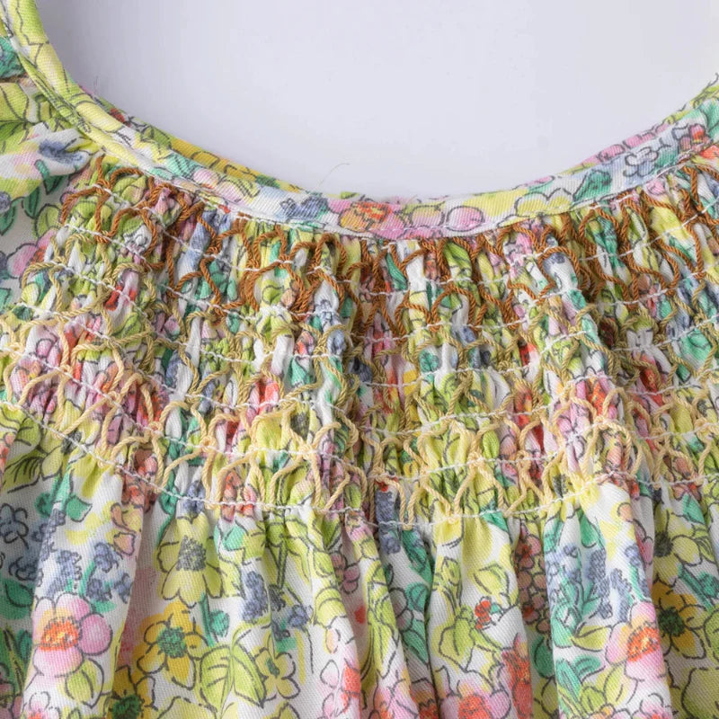 Floral Dress – Leicht & luftig – Mädchenkleid mit Flatterärmeln