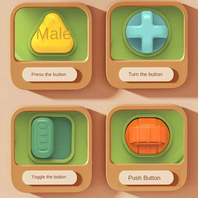 Peek & Play™ - Klik, Drej, Overraskelse! - Baby Pop-up Legetøj