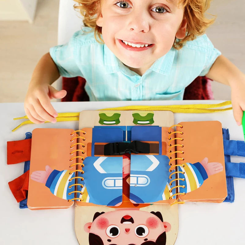 ClothesBook™ - Selbstständiges Spielen - Anzieh-Puzzle-Buch
