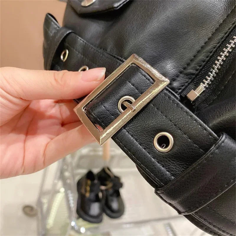 Girls Leather Jacket – Cool & stilfuld – læderjakke til børn
