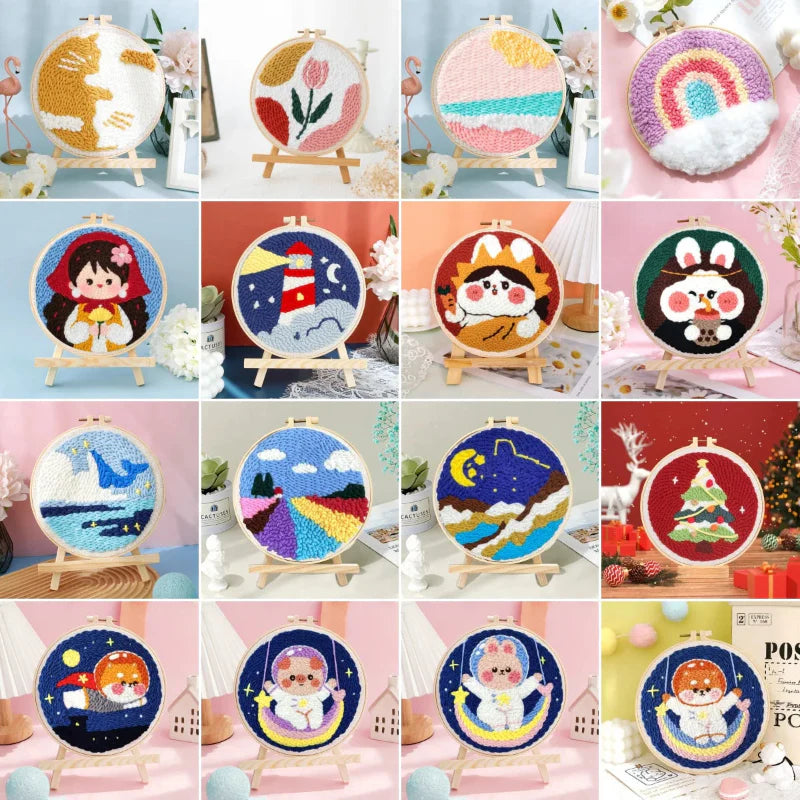 SoftLoop – Weich & Kreativ – DIY-Punch-Needle-Set für die Wohnraumdekoration