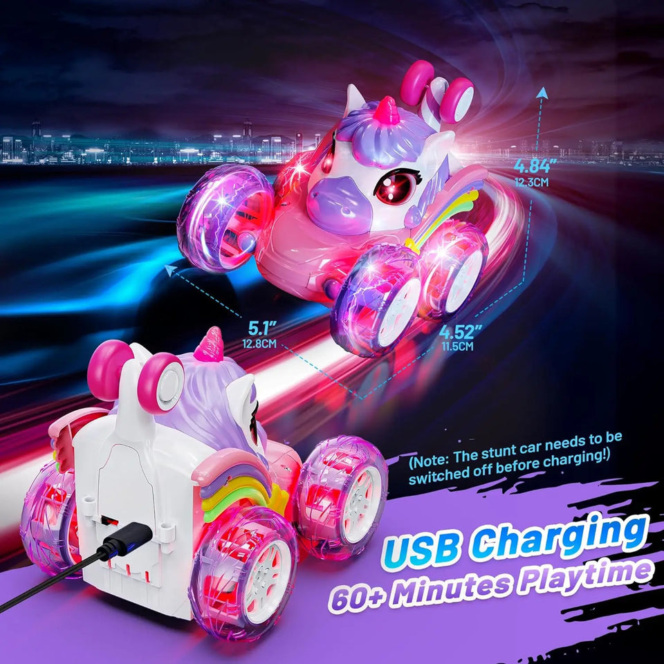 GlowRide – Farbenfroh & aktiv – Einhorn-RC-Auto