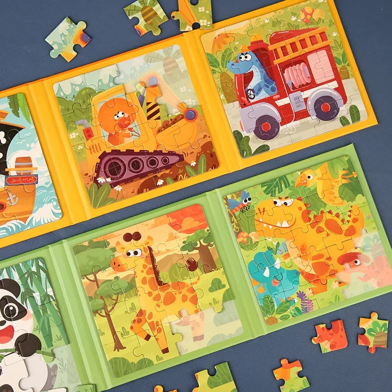 Magnetic Puzzle Book™ – Sjov med dyrevenner – Magnetisk puslespilsbog