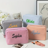 Striped Name Pouch – Individuell & stilvoll – Kosmetiktasche