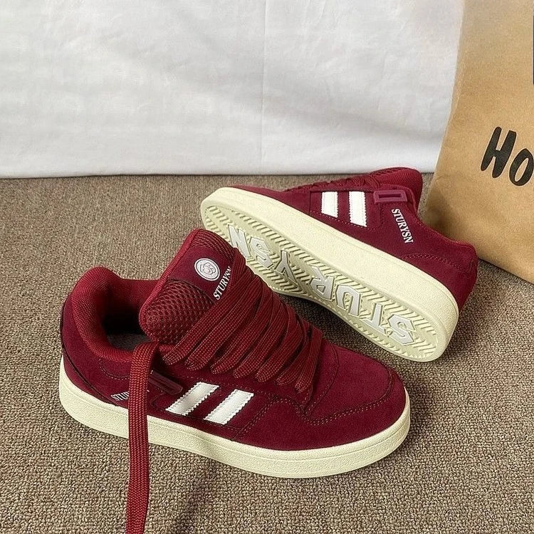 UrbanStep – Trendy & bequem – Bordeauxrote Sneaker