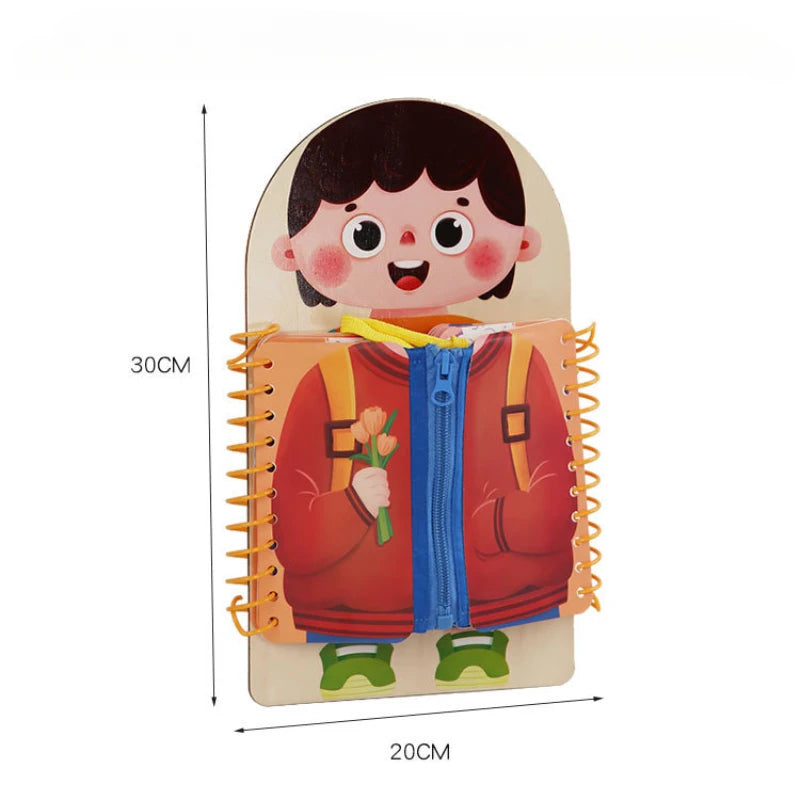 ClothesBook™ - Selbstständiges Spielen - Anzieh-Puzzle-Buch
