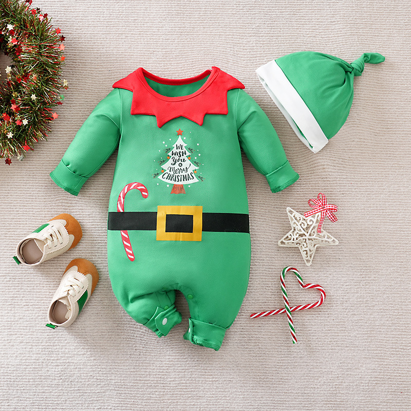 Mini Fashion™ - Blødt materiale - Baby-julekostume