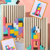 Puzzle Totem™ – Denken und Bauen – Holzpuzzle-Spiel