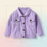 Candy Color Jeansjacke – Leichte Jeansjacke für Kinder