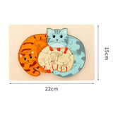 Animal Puzzle™ – Entdecken & Lernen – Cartoon Holzpuzzle